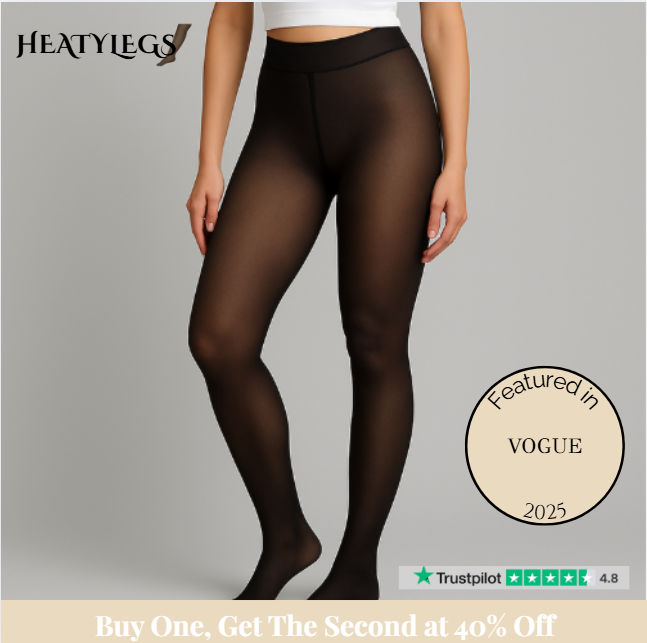Heatylegs - Translucent fleece-lined tights